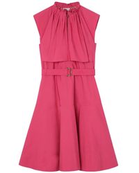 Burberry - Cotton Poplin Dress - Lyst