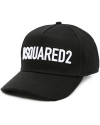DSquared² - Logo-Embroidered Distressed Baseball Cap - Lyst