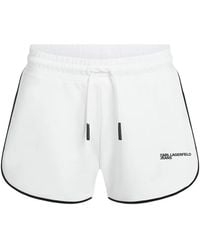 KARL LAGERFELD - Logo-Detail Shorts - Lyst