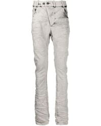 Boris Bidjan Saberi - Ruched Skinny-Fit Jeans - Lyst