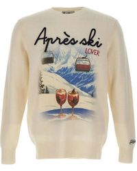 MC2 Saint Barth - Après Ski Embroidered Heron Print Sweater - Lyst