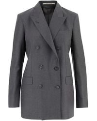Tagliatore - Peaked Lapels Double-Breasted Jacket - Lyst