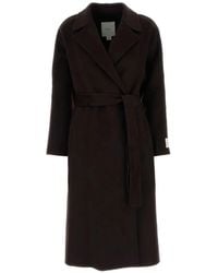 Calvin Klein - Belted Storm-Flap Coat - Lyst