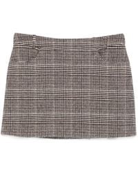Ermanno Scervino - Check-Pattern Mini Skirt - Lyst
