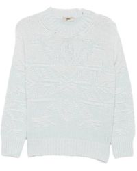 Herno - Pull En Maille Intarsia À Col Rond - Lyst