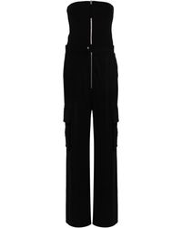 Thom Krom - Strapless Zipped Wide Jumpsuit - Lyst