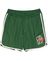 Drole de Monsieur - D Hibiscus Embroidered Detail Shorts - Lyst