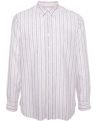 Lardini - Gestreiftes Hemd Mit Klassischem Kragen - Lyst