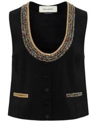 Hellessy - Wes Braided-Trim Vest - Lyst
