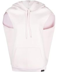 Courreges - Logo-Embroidered Jersey Hoodie - Lyst