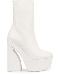Giambattista Valli - Platform Calf-high Leather Boots - Lyst