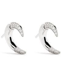 Shaun Leane - 18Kt Small Talon Diamond Earrings - Lyst