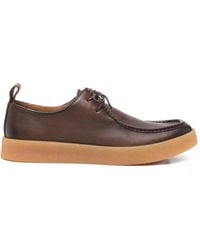 SERGIO MORETTI FIRENZE - Leather Lace-Up Derby Shoes - Lyst