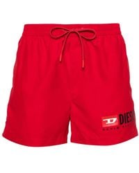 DIESEL - Logo-print Swim Shorts - Lyst
