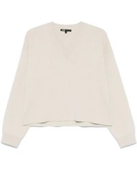Maje - Pullover mit V-Ausschnitt - Lyst