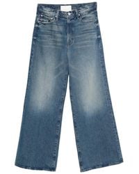 Mother - The Ditcher Roller Raw-Hem Jeans - Lyst