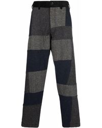 Comme des Garçons - Pantalones rectos con diseño patchwork - Lyst