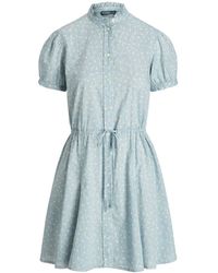 Polo Ralph Lauren - Popeline-Kleid mit Blumen-Print - Lyst