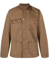 Carhartt - Logo-Patch Button-Fastening Jacket - Lyst