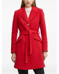 Morgan - Belted Single-Breasted Coat - Lyst