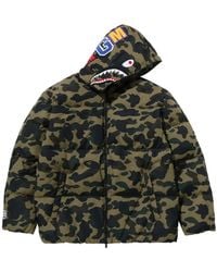 A Bathing Ape - 1St Camo Shark Camouflage-Print Jacket - Lyst