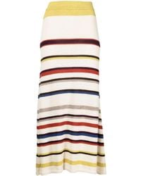 Silvia Tcherassi - Gonna Midi A Righe - Lyst