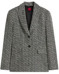 HUGO - Regular-Fit Blazer With Herringbone Pattern - Lyst