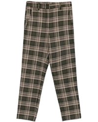 NINA 14.7 - Check-Print Trousers - Lyst