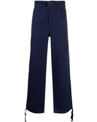 Polo Ralph Lauren - Logo-patch Straight-leg Cotton Trousers - Lyst