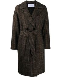 Harris Wharf London Abrigo de punto con purpurina - Negro