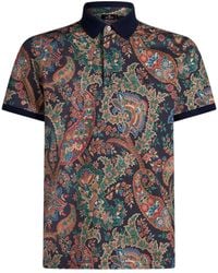 Etro - Floral Paisley Polo Shirt - Lyst