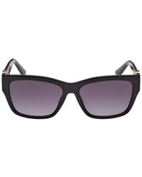GUESS EYEWEAR - Lunettes De Soleil Rectangulaires À Logo - Lyst