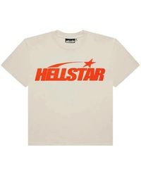 HELLSTAR - Logo-Print Cotton T-Shirt - Lyst