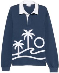 BLUE SKY INN - Palm-Embroidered Polo Shirt - Lyst