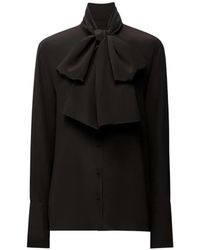 Another Tomorrow - Signature Bow Blouse - Lyst