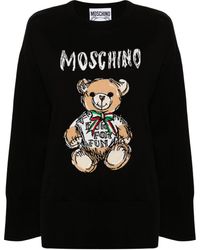 Moschino - Teddy Bear Intarsia-knit Jumper - Lyst