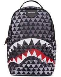 Sprayground - Geometric-Print Shark-Mouth Backpack - Lyst