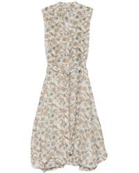 Hemisphere - Robe Ceinturée À Fleurs - Lyst