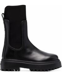 Le Silla - Ranger Leather Ankle Boots - Lyst