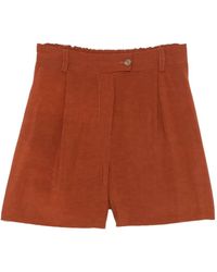 Kaos - Pleated High-Waisted Shorts - Lyst