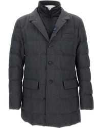 Fay - Taped Seams Button Coat - Lyst