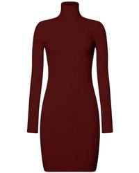 Wolford - Merino Ribbed-Knit Mini Dress - Lyst