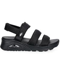 Skechers - Uno Touch-Strap Platform Sandals - Lyst