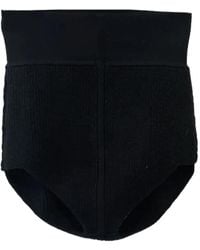 Rick Owens - High-Waisted Waffle-Knit Shorts - Lyst