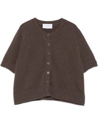 Daniele Fiesoli - Short-Sleeve Knit Cardigan - Lyst