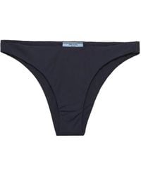 Prada - Ribbed-Knit Bikini Bottom - Lyst