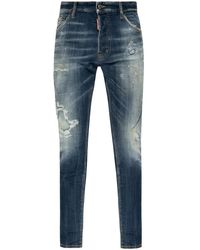 DSquared² - Stretch-Cotton Slim-Fit Distressed Jeans - Lyst