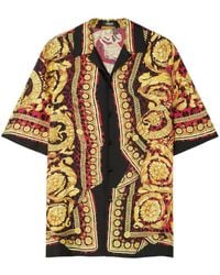 Versace - Wild Barocco Silk Shirt - Lyst