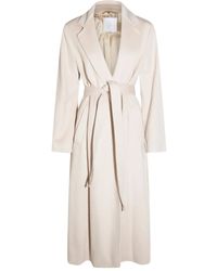 Eleventy - Belted Single-Breasted Coat - Lyst
