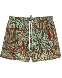 DSquared² - Short De Bain À Imprimé Graffiti - Lyst